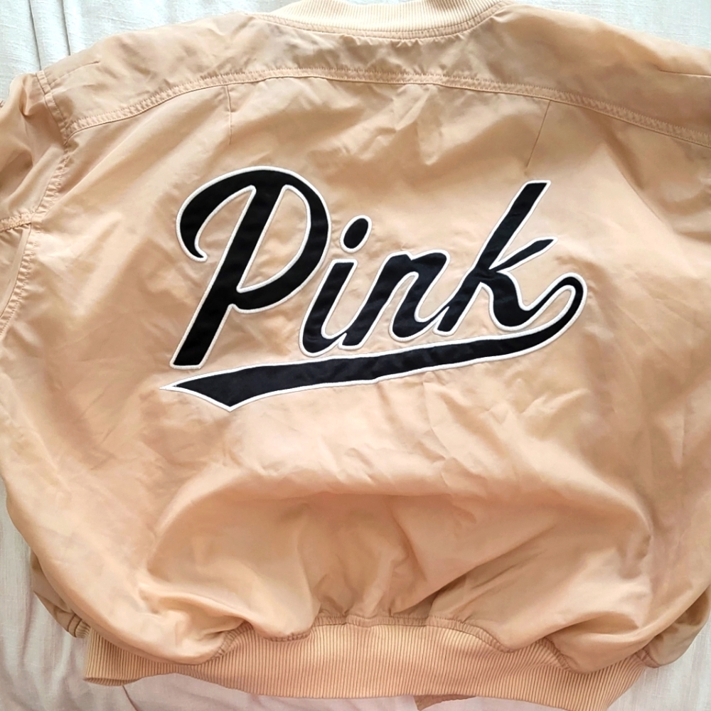 Pink victorias secret xs s pink bomber style